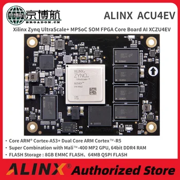 Xilinx Zynq UltraScale + MPSoC SOM Плата ядра FPGA AI XCZU4EV Демонстрационная плата ядра ALINX ACU4EV