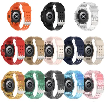 Силиконовый ремешок для спортивных часов Samsung Galaxy Watch4 40 мм/ Galaxy Watch4 44 мм, умный спортивный браслет, браслет для замены аксессуаров