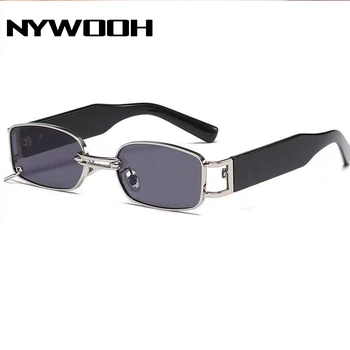 NYWOOH 2023 Новые солнцезащитные очки GM в металлической квадратной оправе Женские Мужские солнцезащитные очки с кольцом UV400 Наружные очки