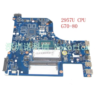 NOKOTION AILG1 NM-A331 Основная Плата для ноутбука Lenovo G70-80 G70-70 Материнская Плата с процессором SR1DV 2957U На борту DDR3L