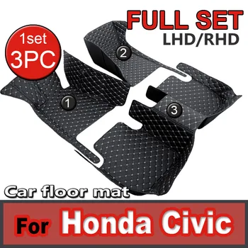 Автомобильные коврики для Honda Civic 8th Gen FA FD 2006 ~ 2011 2007 2008 2009 Ковры Панель Подножки Ковровое покрытие Накладка для ног Аксессуары