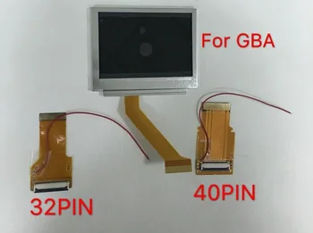 1 комплект для ЖК-экрана GameBoy Advance для GBA SP AGS 101 с подсветкой ЖК-экрана Ярче с 40pin/32pin ленточным кабелем